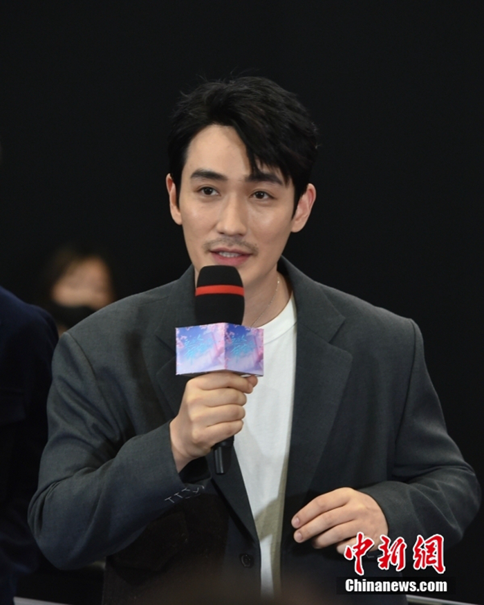 演员朱一龙在首映礼现场。<a target='_blank' href='/' >中新网</a>记者 李骏 摄 article_img
