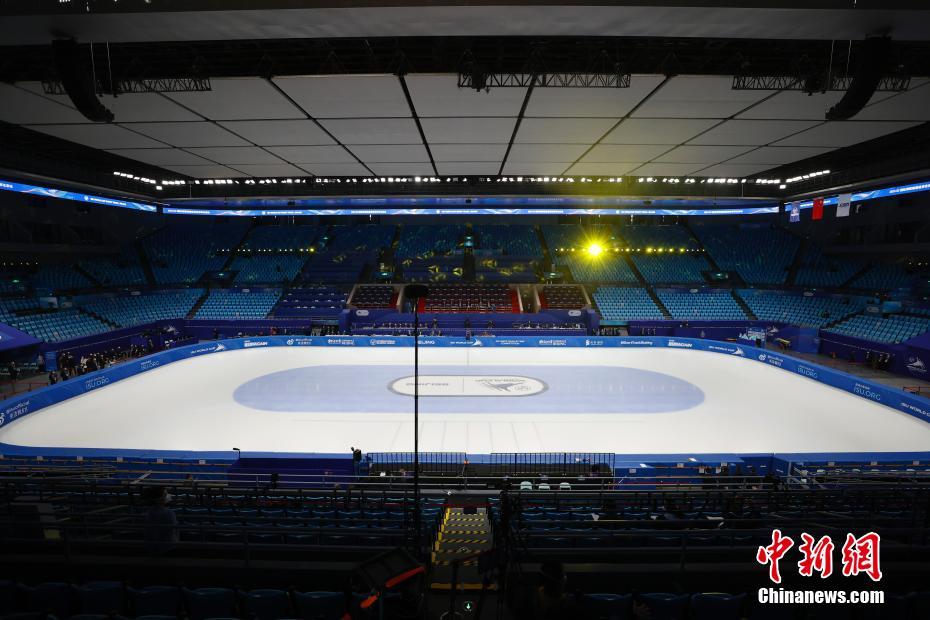 首都体育馆将承办北京冬奥会短道速滑比赛。<a target='_blank' href='/'>中新社</a>记者 富田 摄