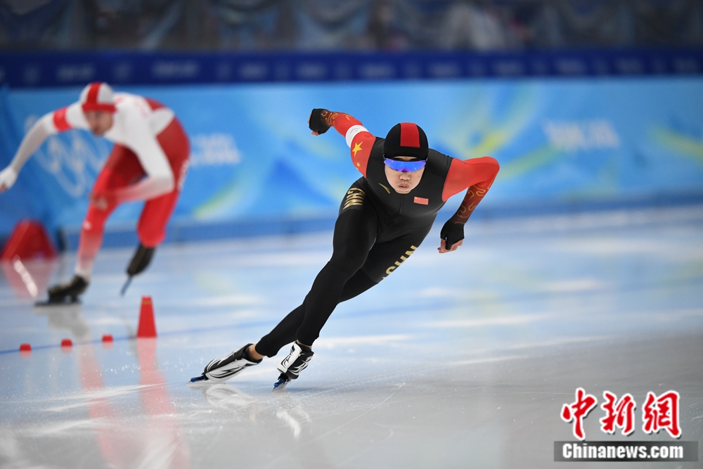 图为高亭宇在比赛中。<a target='_blank' href='/' >中新网</a>记者李骏摄