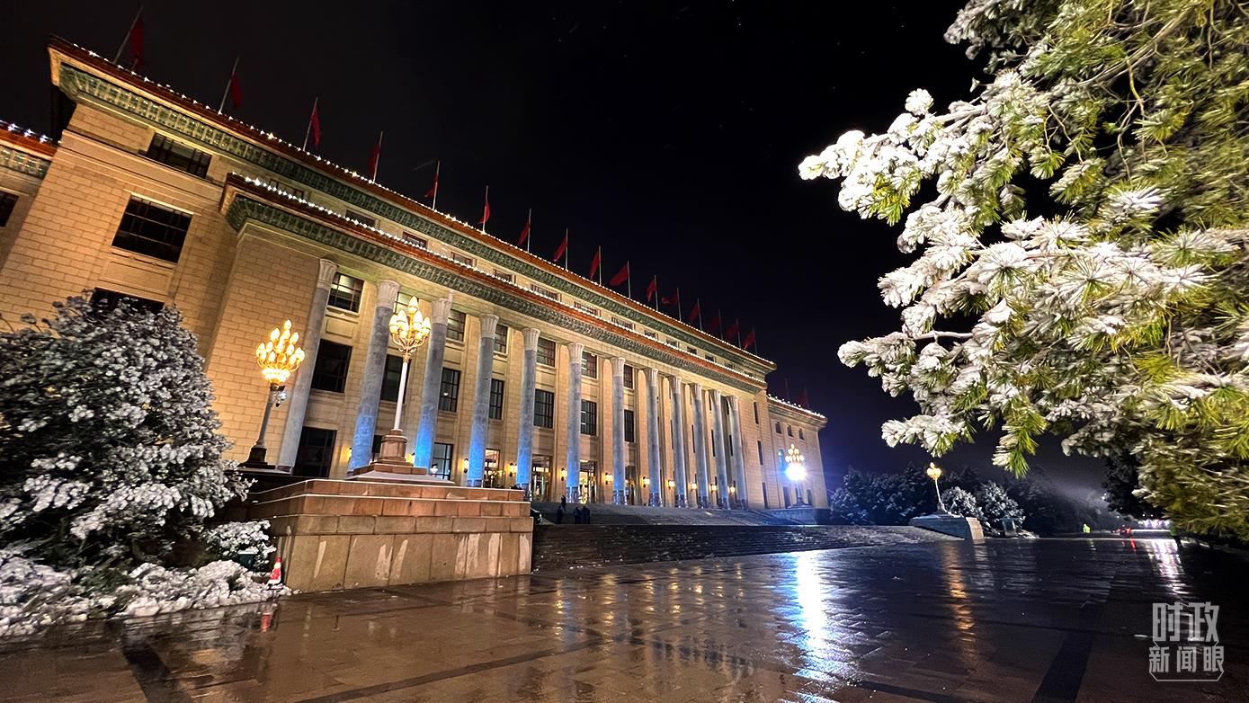 2022年3月18日，北京人民大会堂。(总台央视记者赵化拍摄)