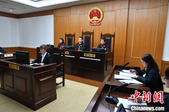 云南师范大学商学院法学院在云南省高院进行“全真模拟法庭”毕业设计答辩。<a target='_blank' href='/'>中新社</a>发 任东 摄 article_img