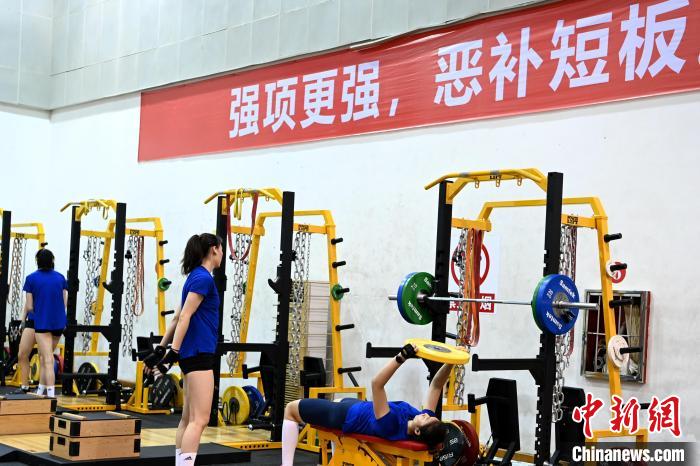 中国女排队员在漳州集训。张金川 摄
