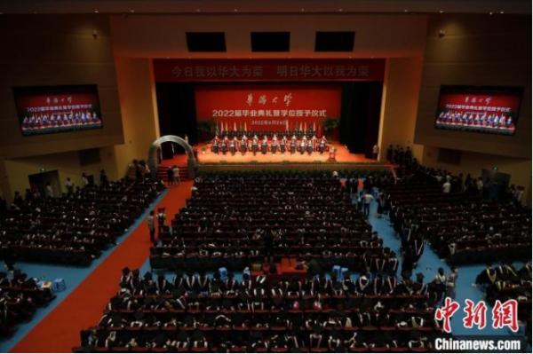 资料图：华侨大学举行2022届毕业典礼暨学位授予仪式。刘沛 摄 