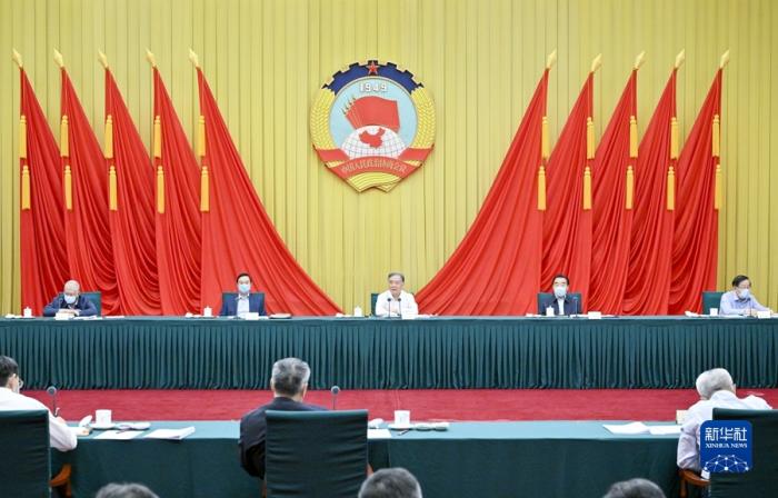 9月26日上午,政协第十三届全国委员会第七十八次主席会议在北京召开。中共中央政治局常委、全国政协主席汪洋主持会议并讲话。新华社记者 高洁 摄 article_img