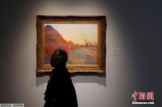 资料图:莫奈作品《干草堆》。 article_img