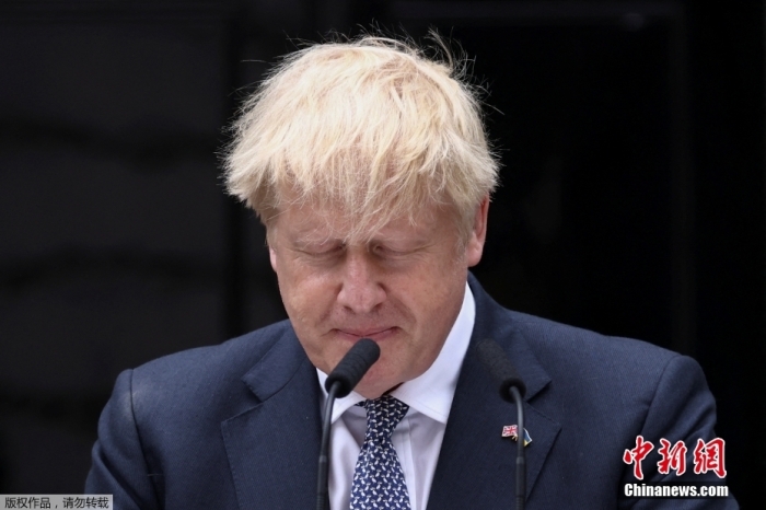 资料图:英国前首相约翰逊。 article_img