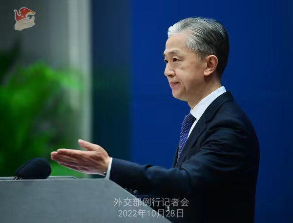 外交部发言人汪文斌。 薛伟 摄 article_img
