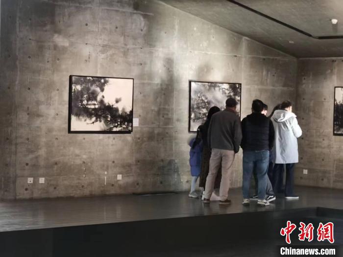 数次在中国办展, 叶星千画作越来越多地被观众理解和欣赏。陈静 摄 article_img