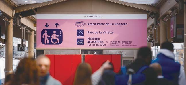 首批地铁站内奥运场馆指示牌亮相