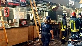 罗马Termini火车站惊魂，中央市场酒吧突发火灾 