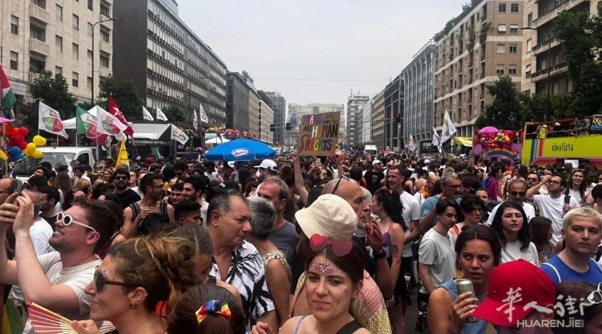 2024米兰“彩虹节”人山人海，多名记者在报道游行时遭受性骚扰！ ... 