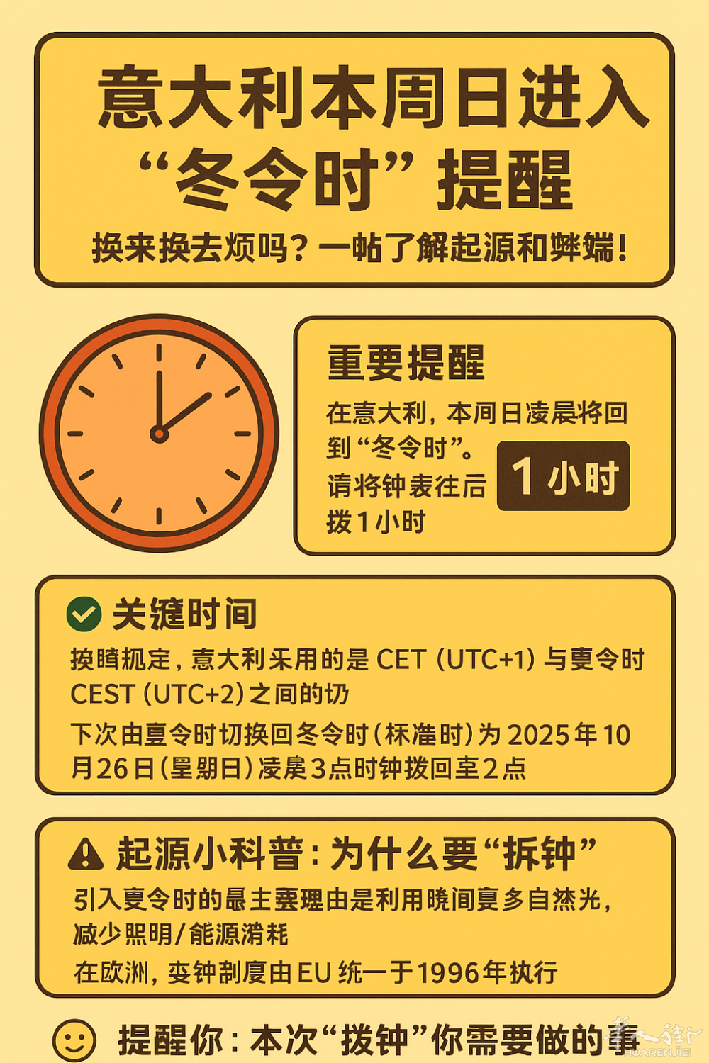 意大利本周日进入冬令时换来换去烦吗一帖了解起源和弊端-意大利- 欧洲头条-新欧洲华人新闻网